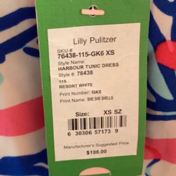 NWT Lilly Pulitzer Harbour Tunic Dress She Shells - Picture 3 of 3